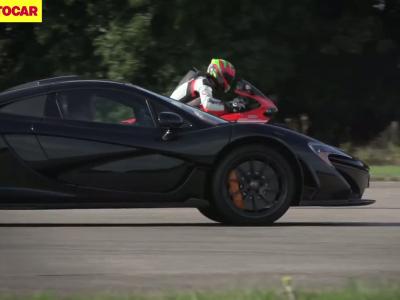 Une McLaren, une Porsche et une Ducatti s'affrontent