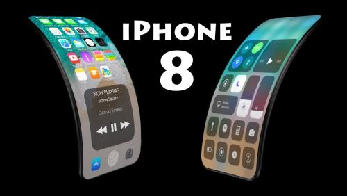 iPhone 8 : concept avec écran flexible