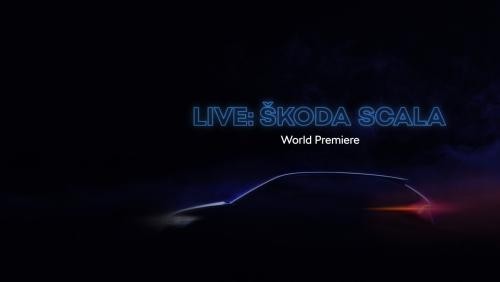 Skoda Scala : suivez la présentation en première mondiale en direct vidéo
