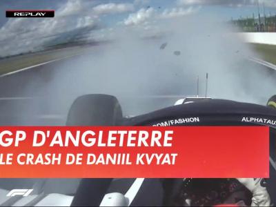 L'énorme crash de Daniil Kvyat