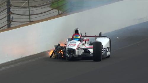 Indy 500 : le Français Sébastien Bourdais victime d'un terrible crash