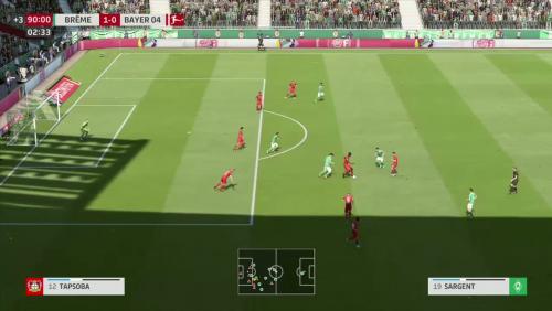 Werder Brême - Bayer Leverkusen sur FIFA 20 : résumé et buts (Bundesliga - 26e journée)