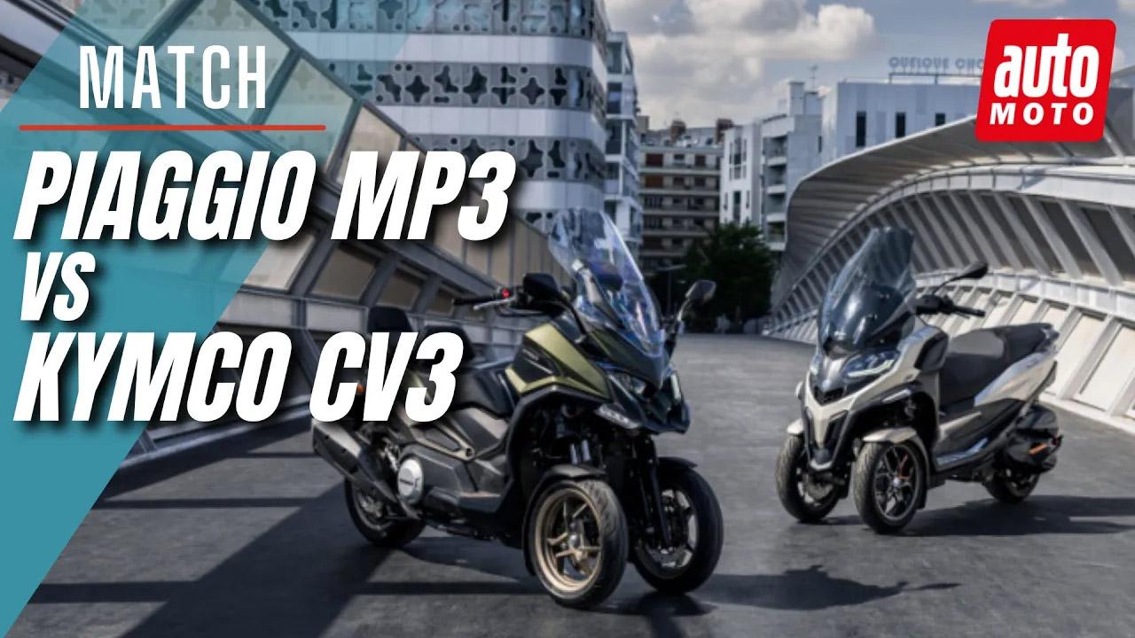 Piaggio MP3 vs Kymco CV3 : le match des scooters 3-roues