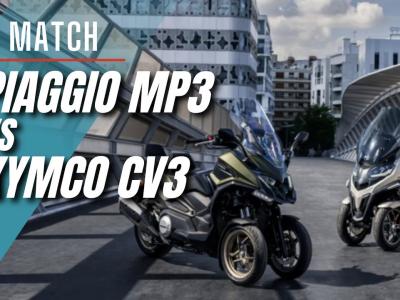 Piaggio MP3 vs Kymco CV3 : le match des scooters 3-roues