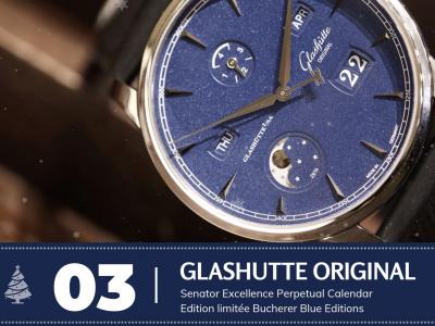 #03 Glashütte Original Senator Excellence Perpetual Calendar Edition limitée Bucherer Blue Editions
