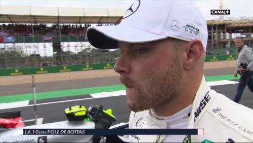 GP de Grande-Bretagne de F1 : la réaction de Valtteri Bottas après sa pole position
