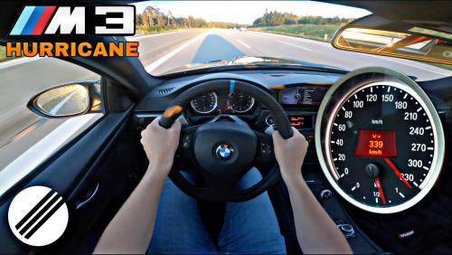 Une BMW M3 E92 “Infinitas Hurricane” est poussée à 340 km/h sur une Autobahn illimitée