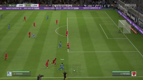 Grenoble Foot 38 - Le Mans FC sur FIFA 20 : résumé et buts (L2 - 32e journée)