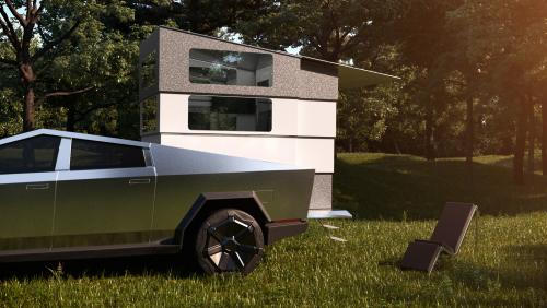 CyberLandr : le camping-car sur base de Tesla Cybertruck en vidéo