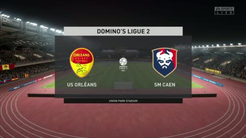 US Orléans - Stade Malherbe de Caen sur FIFA 20 : résumé et buts (L2 - 31e journée)