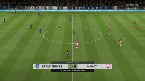 ESTAC Troyes - AS Nancy-Lorraine sur FIFA 20 : résumé et buts (L2 - 32e journée)