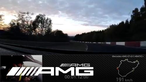 Mercedes-AMG GT 63 S 4MATIC+ : record sur le circuit du Nürburgring en vidéo