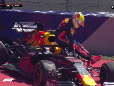 Grand Prix d'Autriche de F1 : le crash de Max Verstappen