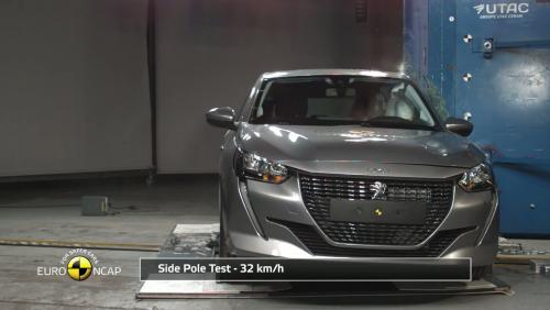Peugeot 208 : le crash test Euro Ncap en vidéo